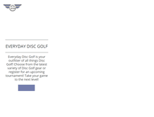 Tablet Screenshot of everydaydiscgolf.com